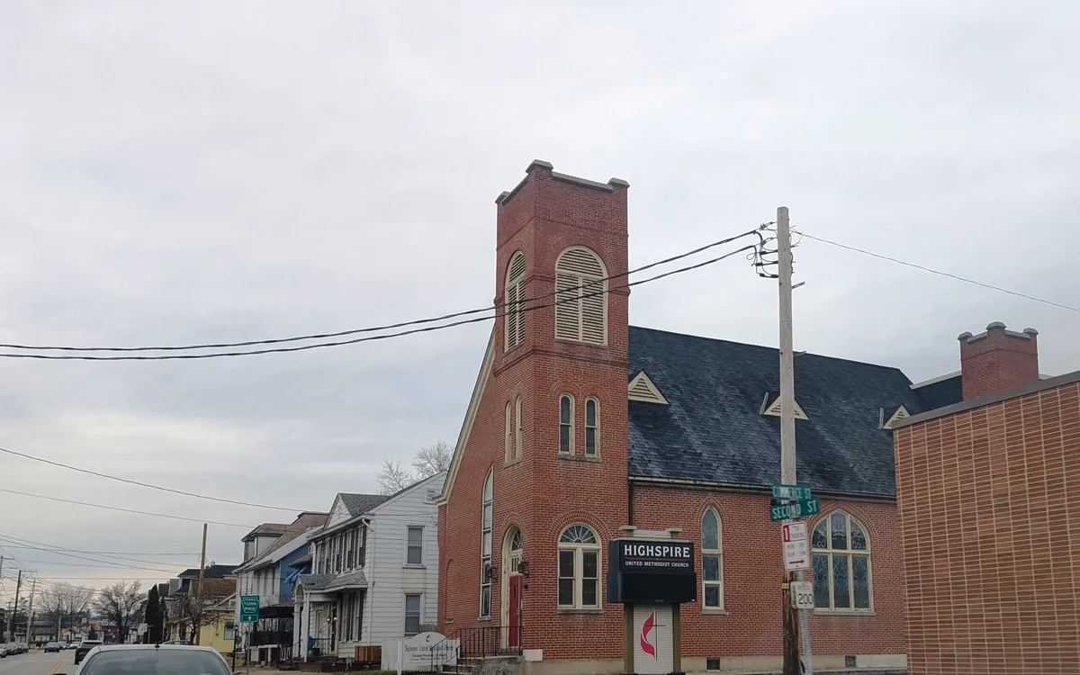 Highspire United Methodist Church, PA, Jan. 2025 — Highspire, Dauphin County, Pennsylvania