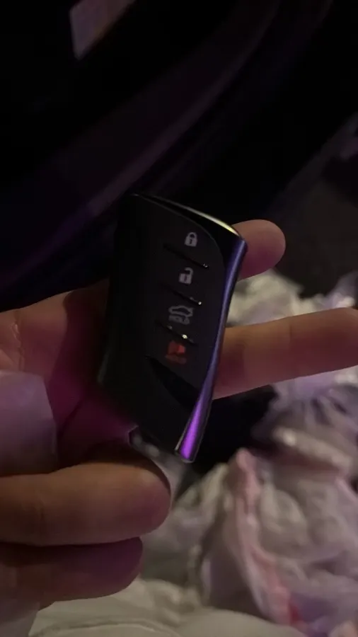 Lexus smart key in hand