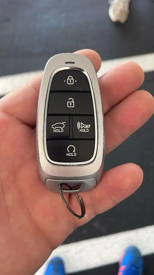 Hyundai smart key in hand